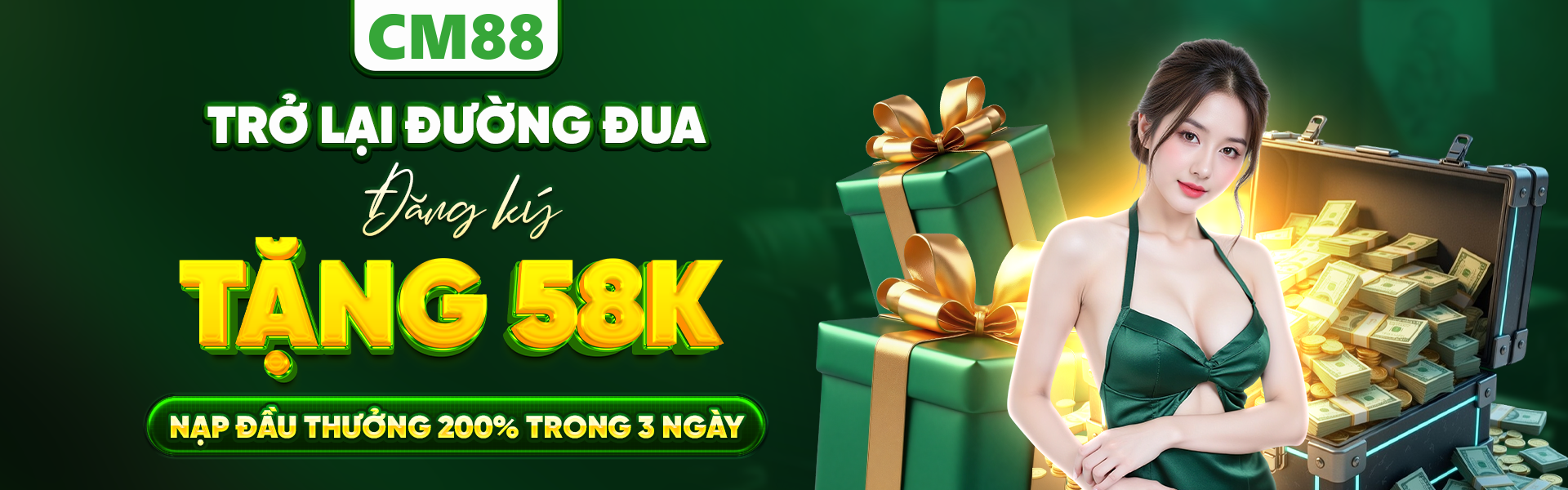 cm88 đã trở lại đường đua, xin tặng thưởng 58k cho hội viên mới